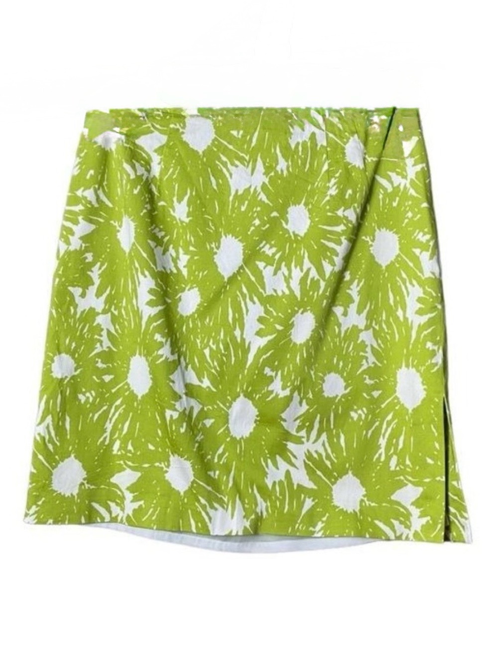 Talbots‎ Mini Skirt Size 8P Coastal Beach Resort Summer Retro Mod Artsy Tropical
